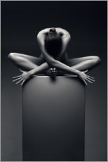 Plakat Meditating nude