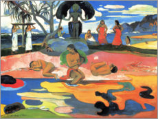 Obraz na szkle akrylowym  Mahana no atua (Day of god) - Paul Gauguin