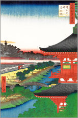 Naklejka na ścianę  Zojoji Pagoda and Akabane - Utagawa Hiroshige