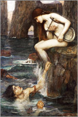 Naklejka na ścianę  The Siren - John William Waterhouse