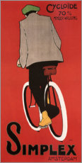Obraz na płótnie  Bicycles from Amsterdam (Dutch) - Vintage Advertising Collection
