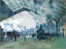 Naklejka na ścianę  Saint Lazare Train Station: the train from Normandy - Claude Monet
