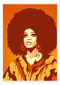 Plakat  70s Orange Soul Mama - JASMIN!