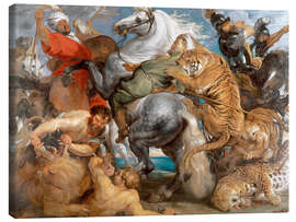 Obraz na płótnie  Polowanie na tygrysa - Peter Paul Rubens