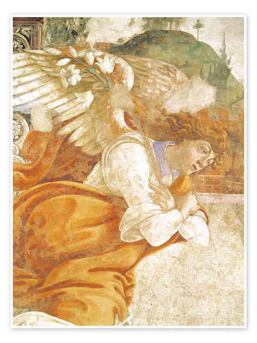 Plakat Zwiastowanie, Anioł Gabriel (szczegół)