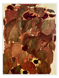 Plakat  Sunflowers II - Egon Schiele