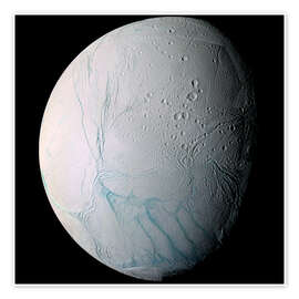 Plakat  Saturn's moon Enceladus