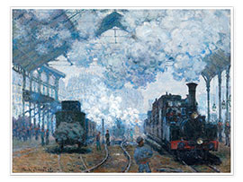 Plakat  The Station, St-Lazare - Claude Monet