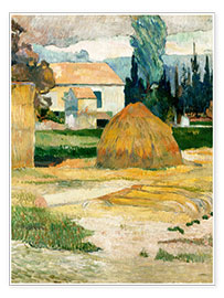Plakat  Farm House in Arles - Paul Gauguin