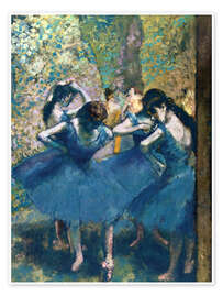 Plakat  The Blue Dancers - Edgar Degas