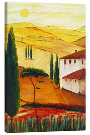Obraz na płótnie  Tuscan idyll 3 (brighter) - Christine Huwer