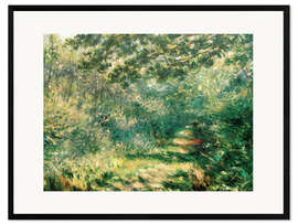 Plakat artystyczny premium w ramie  Forest path - Pierre-Auguste Renoir