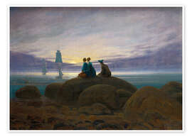 Plakat  Moonrise by the Sea - Caspar David Friedrich