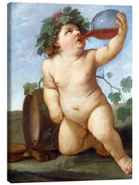 Obraz na płótnie  Drinking bacchus boy - Guido Reni