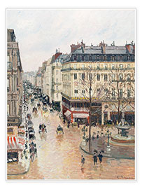 Plakat  The Rue Saint-Honoré in the Afternoon - Camille Pissarro