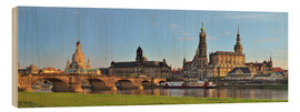 Obraz na drewnie  Dresden Canaletto view - FineArt Panorama