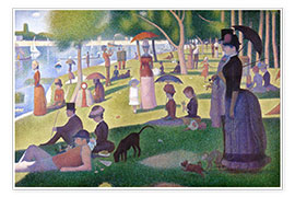 Plakat  Niedzielne popołudnie na wyspie Grande Jatte - Georges Seurat