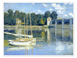 Plakat  The Bridge at Argenteuil - Claude Monet