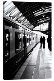 Obraz na płótnie  S-Bahn Berlin black and white photo - Falko Follert