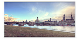 Plakat  Dresden, as viewed by Canaletto earlier - Steffen Gierok