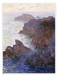 Plakat  Point de Rochers, Port-Goulphar - Claude Monet