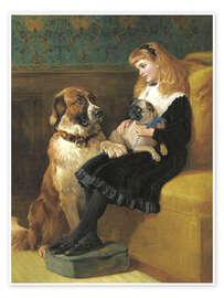 Plakat Her only Playmates, 1870