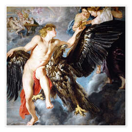 Plakat  Porwanie Ganimedesa - Peter Paul Rubens