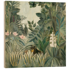 Obraz na drewnie  Dżungla równikowa - Henri Rousseau