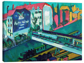Obraz na płótnie  Tram and railway - Ernst Ludwig Kirchner