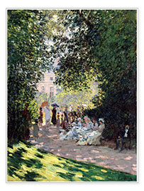 Plakat  In the Park Monceau - Claude Monet