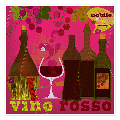 Plakat Vino Rosso