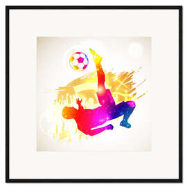 Plakat artystyczny premium w ramie  Football Player - TAlex