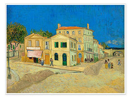 Plakat  Żółty dom - Vincent van Gogh