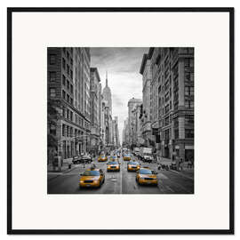 Plakat artystyczny premium w ramie  NEW YORK CITY 5th Avenue Traffic - Melanie Viola
