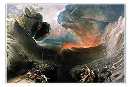 Plakat  The Great Day of His Wrath, engraved by Charles Mottram - John Martin