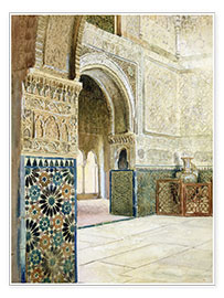 Plakat  Interior of the Alhambra, Granada - French School