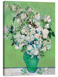 Obraz na płótnie  Martwa natura: wazon z różami - Vincent van Gogh