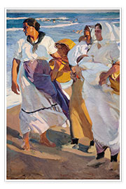 Plakat  Valencian Fisherwomen, 1915 - Joaquín Sorolla y Bastida