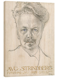 Obraz na drewnie  August Strindberg - Carl Larsson
