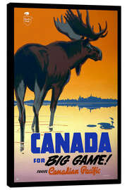 Obraz na płótnie  Canada - big game - Vintage Travel Collection