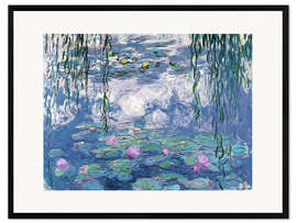 Plakat artystyczny premium w ramie  Lilie wodne - Claude Monet