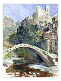 Plakat  Castle of Dolceacqua - Claude Monet