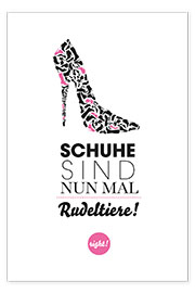 Plakat  Schuhe / Shoes (German) - Formart - Zeit für Schönes!