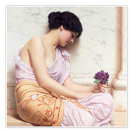 Plakat  Violets, sweet violets - John William Godward