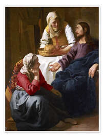 Plakat  Christ in the house of Martha and Mary - Jan Vermeer