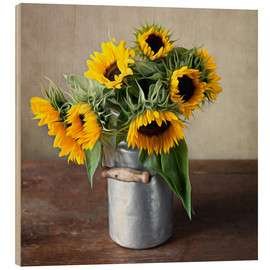 Obraz na drewnie  Sunflowers 01 - Nailia Schwarz