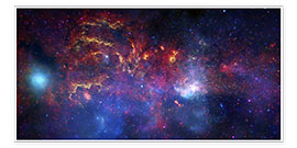 Plakat  central region of the Milky Way galaxy