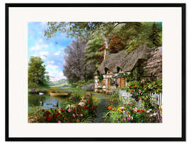 Plakat artystyczny premium w ramie  Countryside Cottage - Dominic Davison