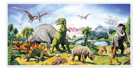Plakat  Kraina dinozaurów - Paul Simmons