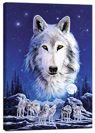 Obraz na płótnie  Night of the wolves - Robin Koni